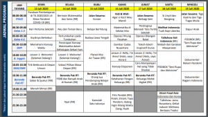 Jadwal BDR Tanggal 13 - 19 Juli 2020