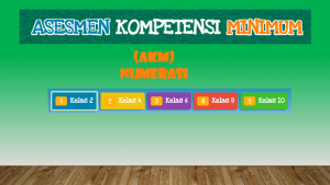 Latihan Soal Numerasi AKM SD SMP SMA