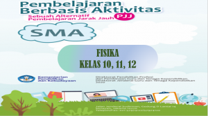 Buku Pembelajaran Berbasis Aktivitas Fisika SMA MA - Sebuah Alternatif PJJ