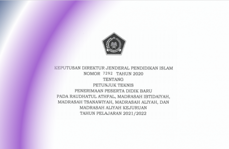 Juknis PPDB Madrasah Tahun 2021-2022