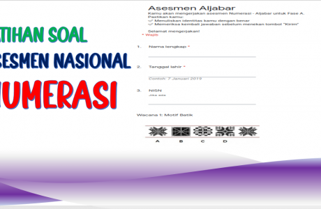 Latihan Soal AN Asesmen Aljabar - Numerasi Fase A Kelas 1-2 dengan Kunci Jawabannya
