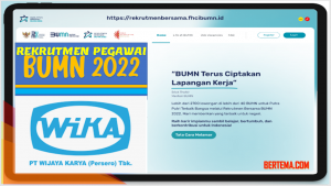 Rekrutmen Pegawai Wijaya Karya Persero BUMN 2022