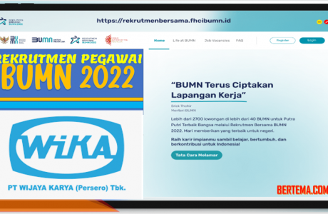 Rekrutmen Pegawai Wijaya Karya Persero BUMN 2022