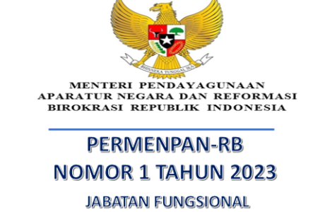 Permenpan-RB Nomor 1 Tahun 2023 Tentang Jabatan Fungsional